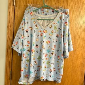 2 piece plus size PJs